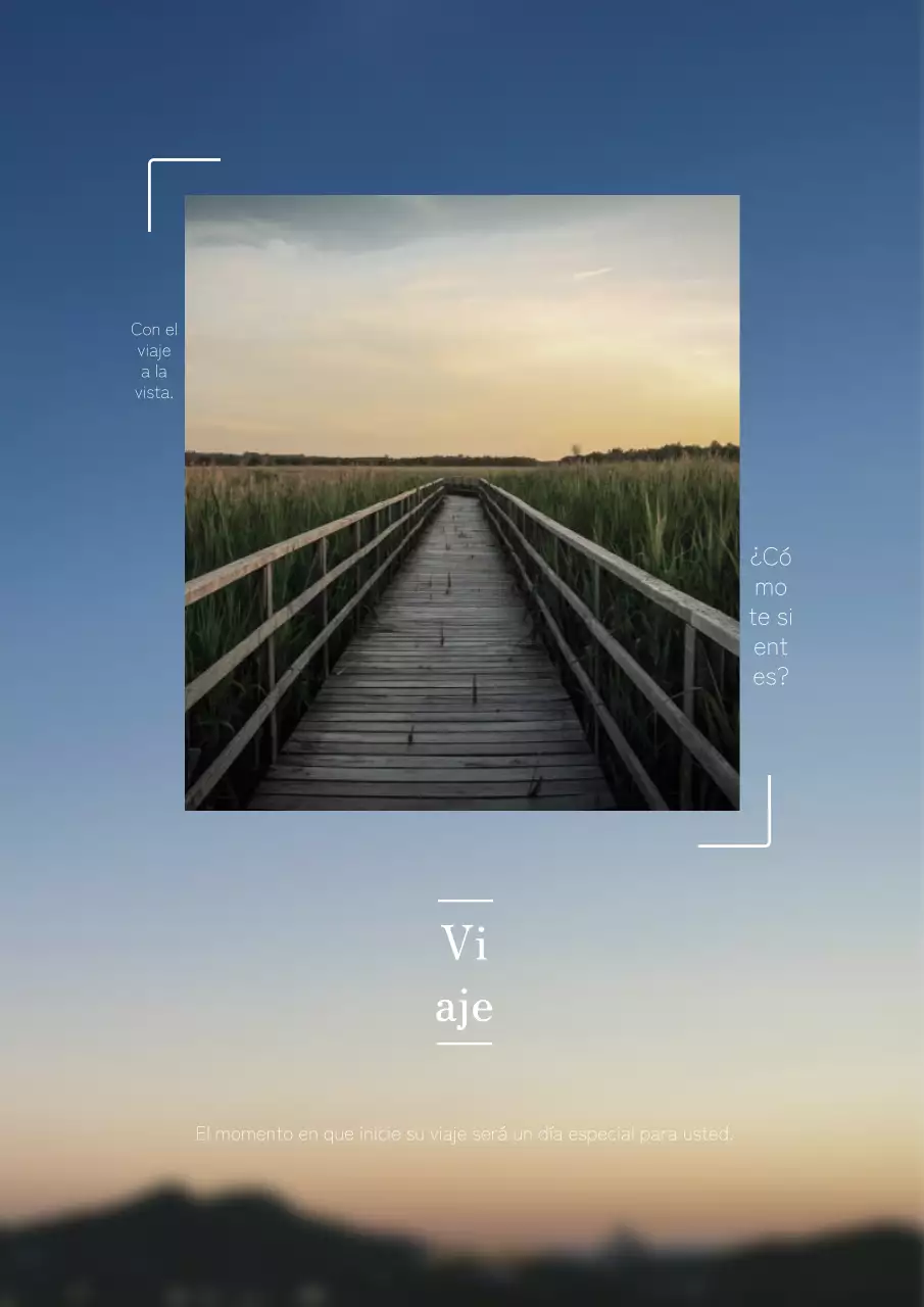 Folletos azules y marrones con sencillas declaraciones de sensibilidad.