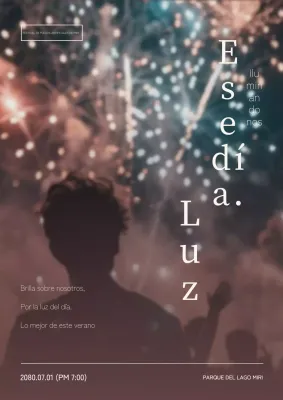 Promueve el marrón, fantásticos fuegos artificiales