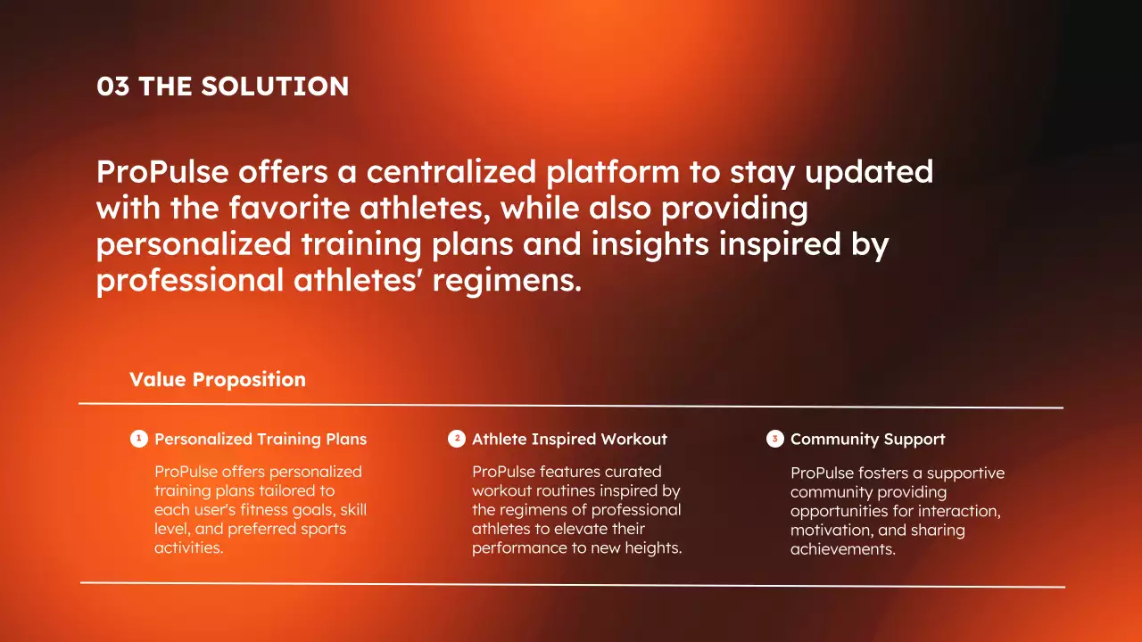 Orange Modern Sports Promotion Presentation