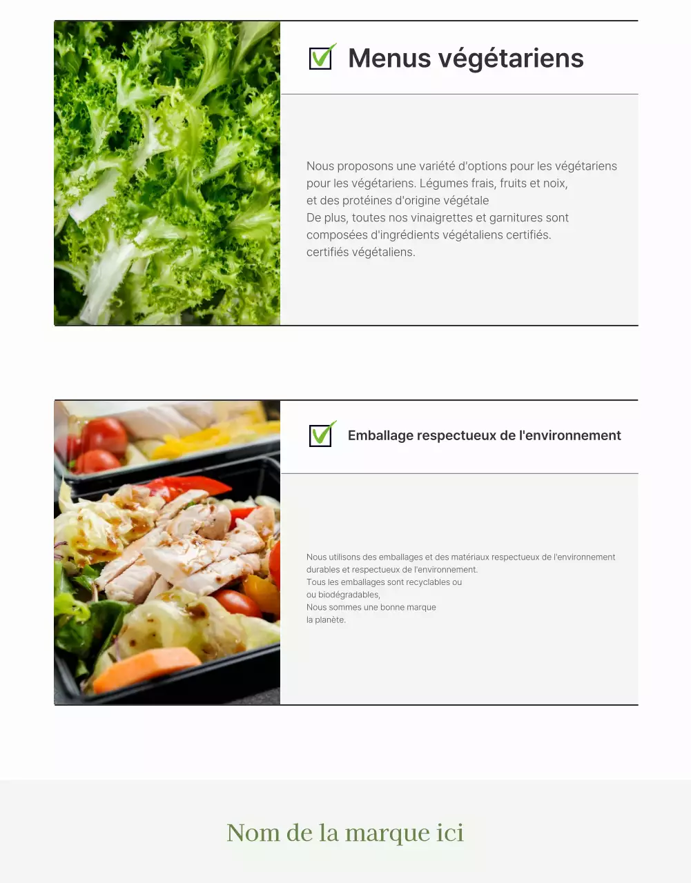 Promouvoir une salade simple composée de haricots blancs et de haricots verts clairs