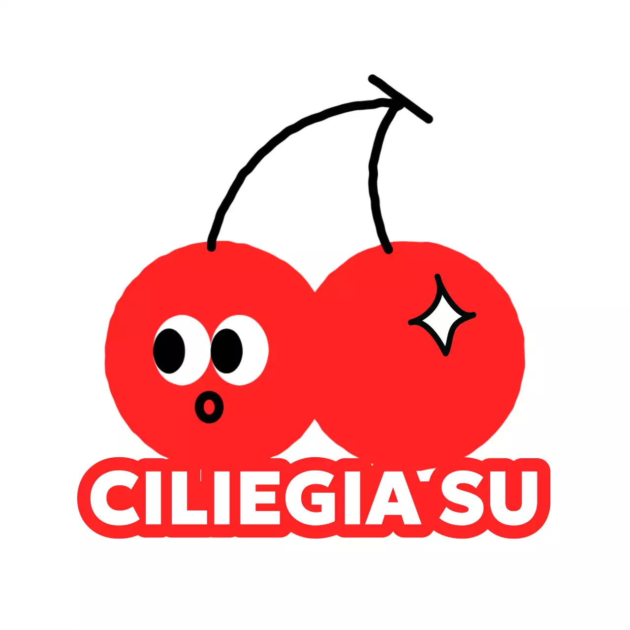 Design kitsch con simpatici personaggi della frutta e frasi divertenti