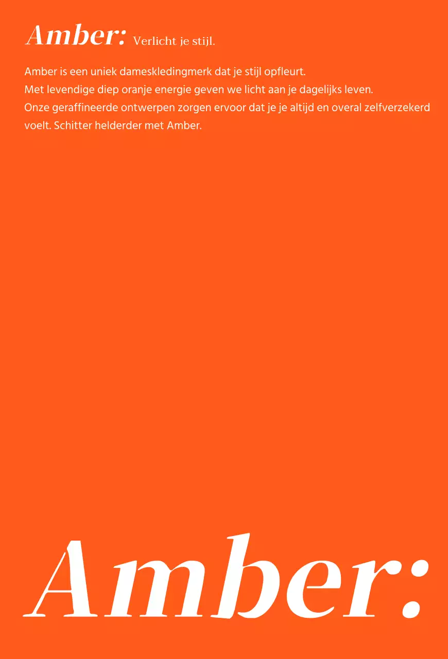 Oranje bedankkaart voor winkelcentrum