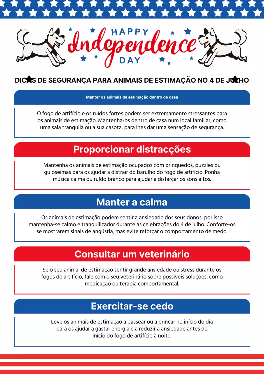 Dicas simples para animais de estimação em vermelho e azul
