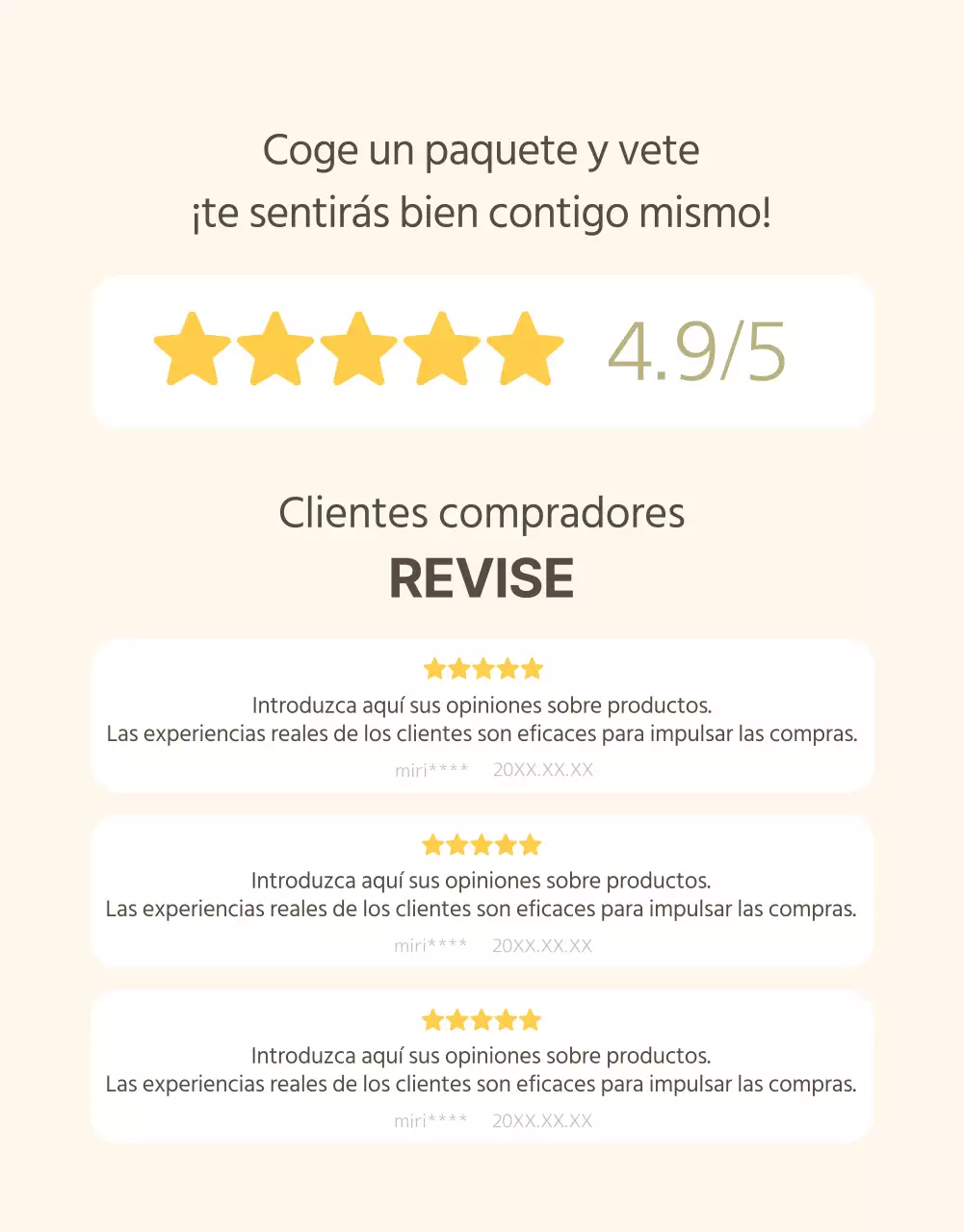 Promoción de la leche de soja en un estilo moderno en beige y caqui