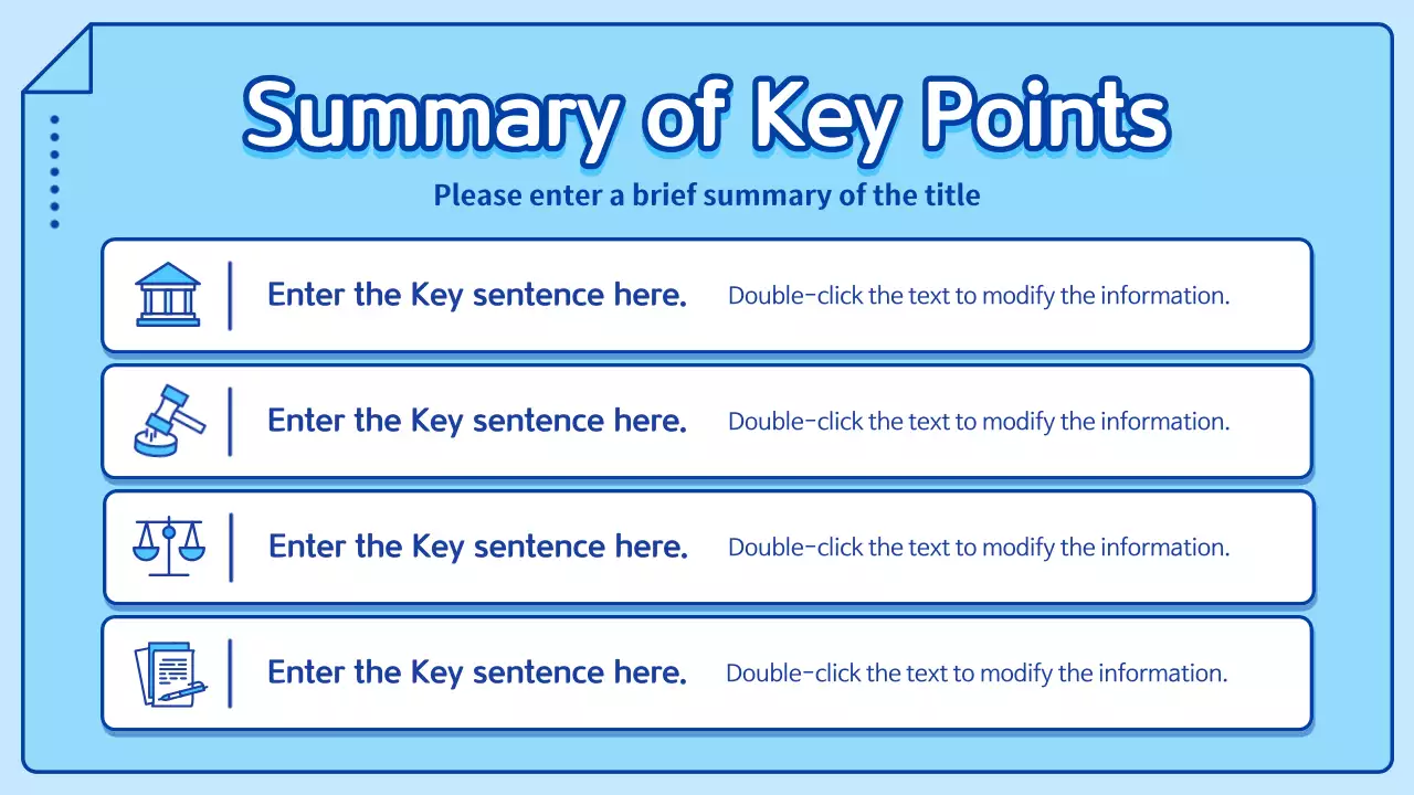 Blue Simple Constitution Course Presentation