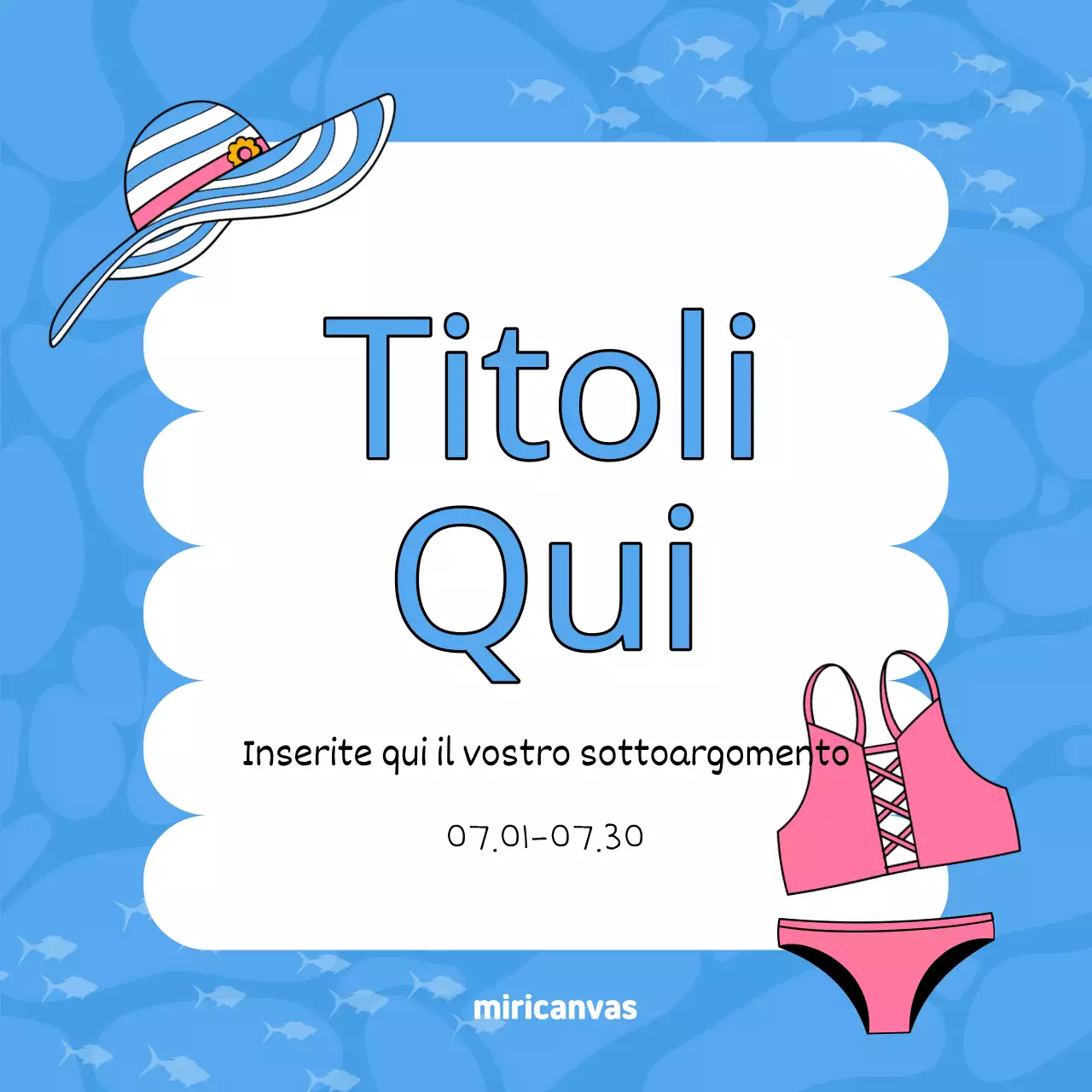 Promuovere un evento di benvenuto all'estate in giallo e verde