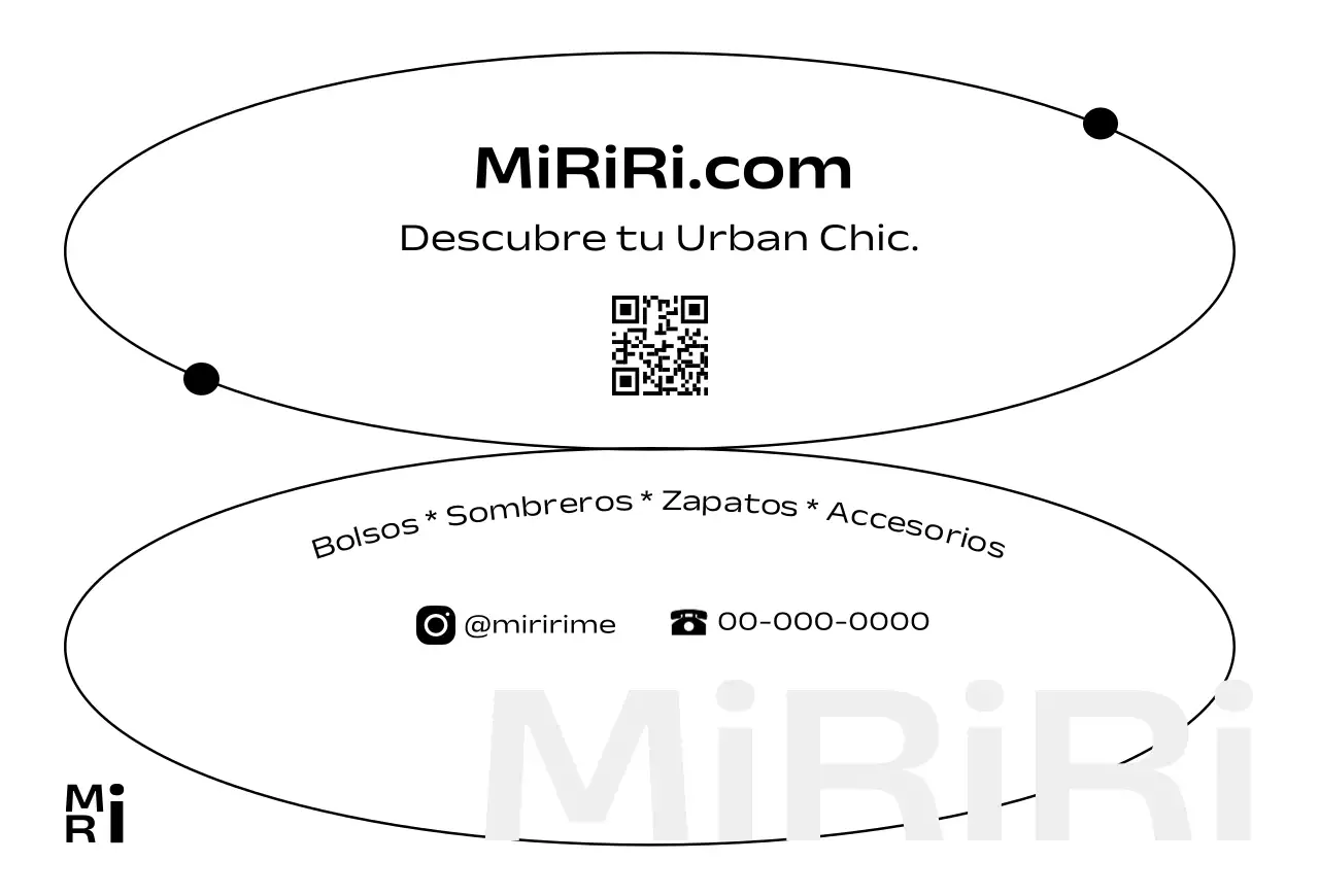 Tarjeta de marca del centro comercial Modern Chic