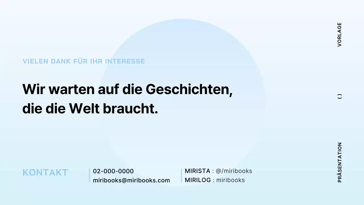 Minimalistischer Buchvorschlag in Hellblau und Minze