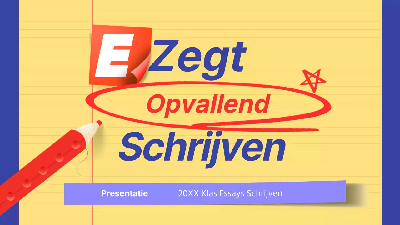 Aankondigingsinformatie gemarkeerd in geel en marineblauw