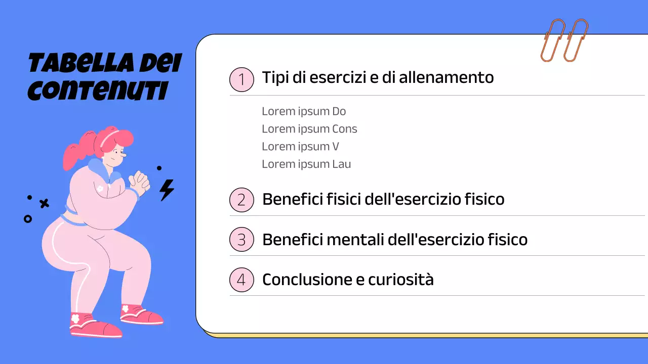 Materiale sportivo di tendenza per la scuola in blu e rosa