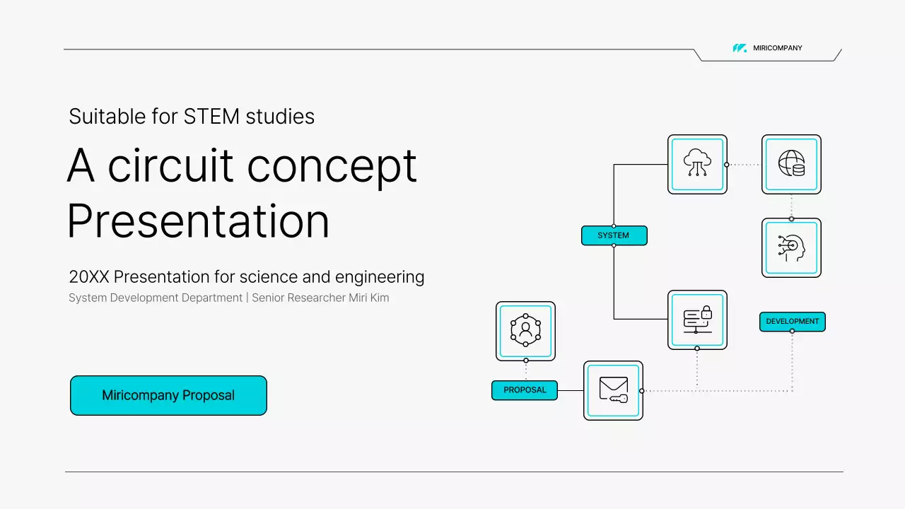 White Modern Electronic Presentation