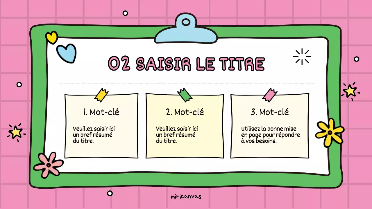 Une jolie promotion éducative rose et verte