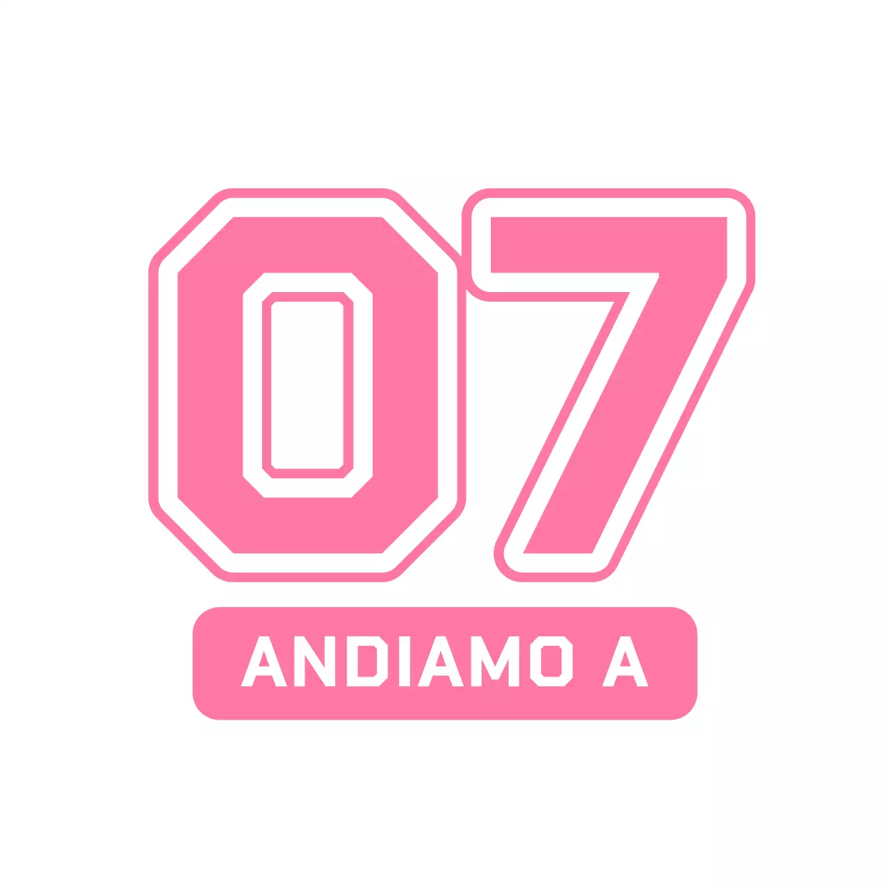 Merce con iniziali numerate con concetto di numero posteriore