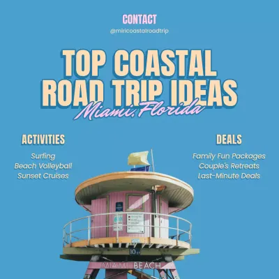 Blue Trendy Travel Promotion Social Media Post