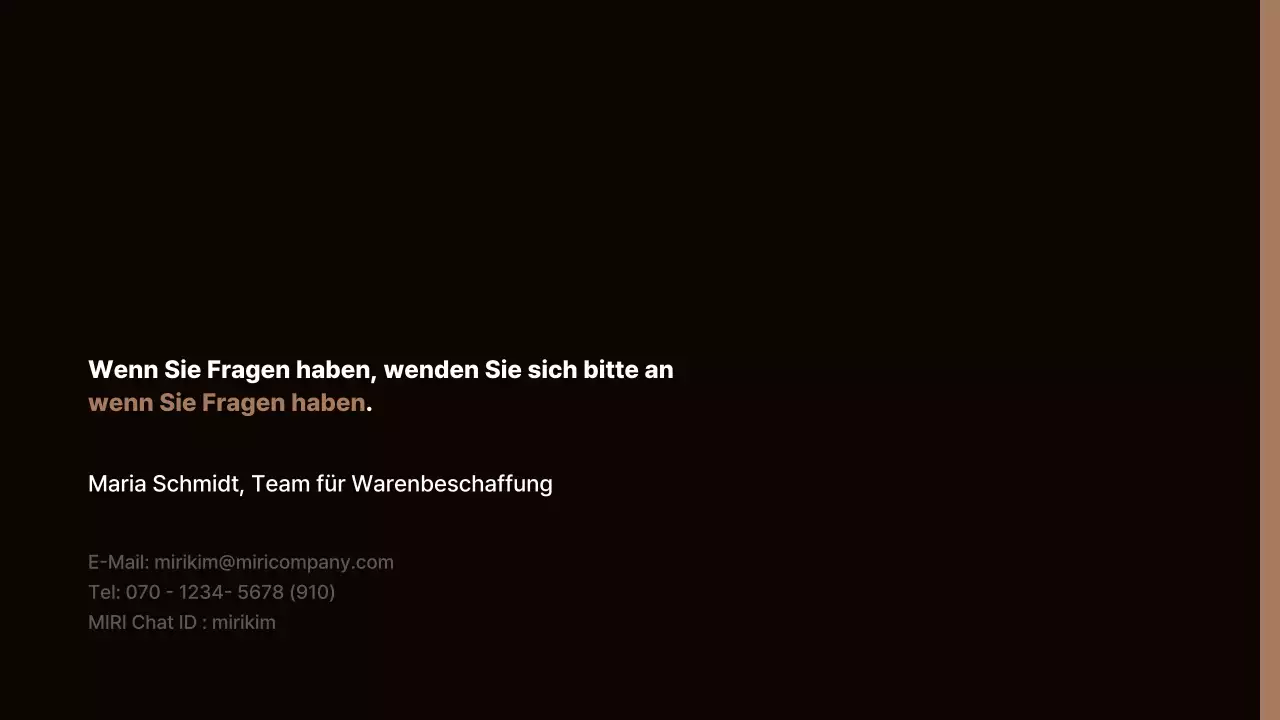 Einfacher Merchandising-Vorschlag in Braun und Beige