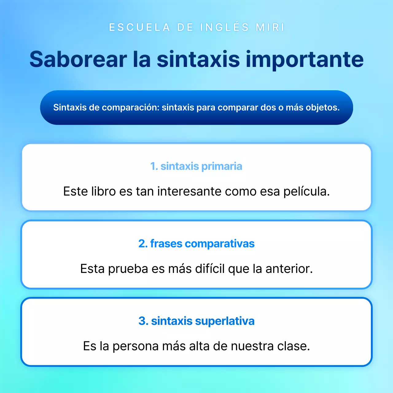 Estilo de acento azul y menta para promocionar las conferencias especiales de verano del TOEIC
