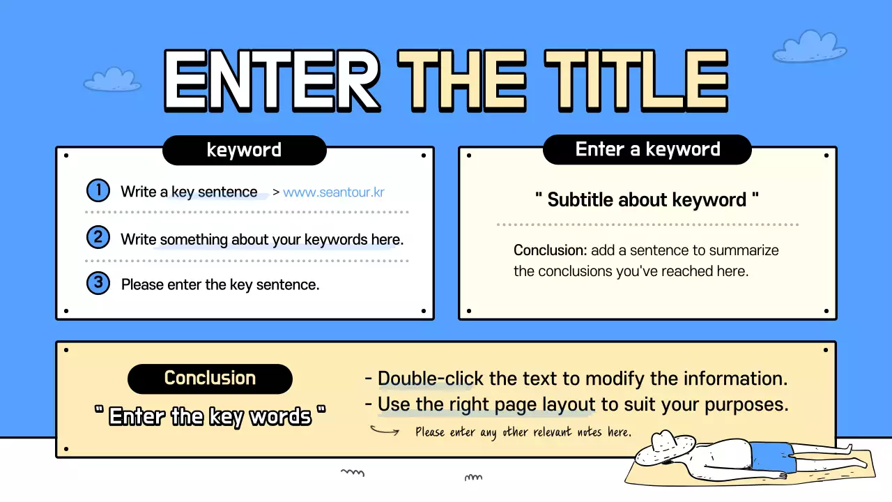 Blue Simple Beach Guide Presentation