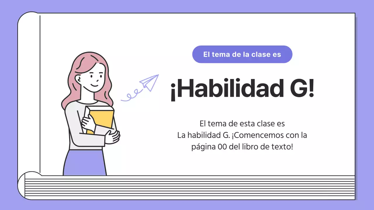 Lecciones sencillas de lectura en morado y negro