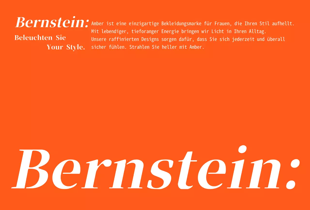 Orangefarbene Dankeskarte für ein Einkaufszentrum