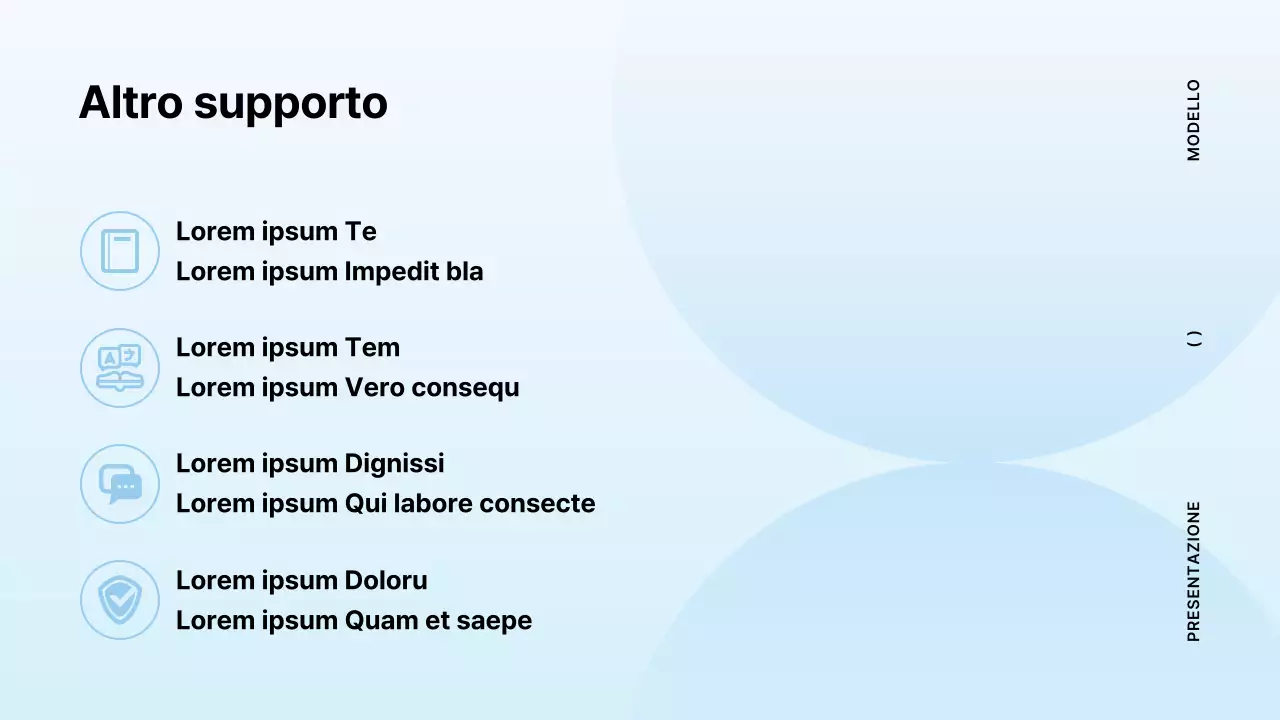 Proposta di libro minimalista in azzurro e menta