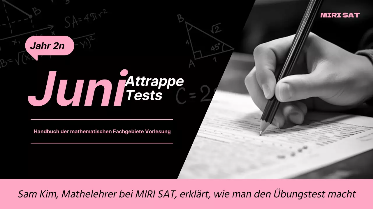 Einfacher schwarz-rosa Übungstest Handout Lektion