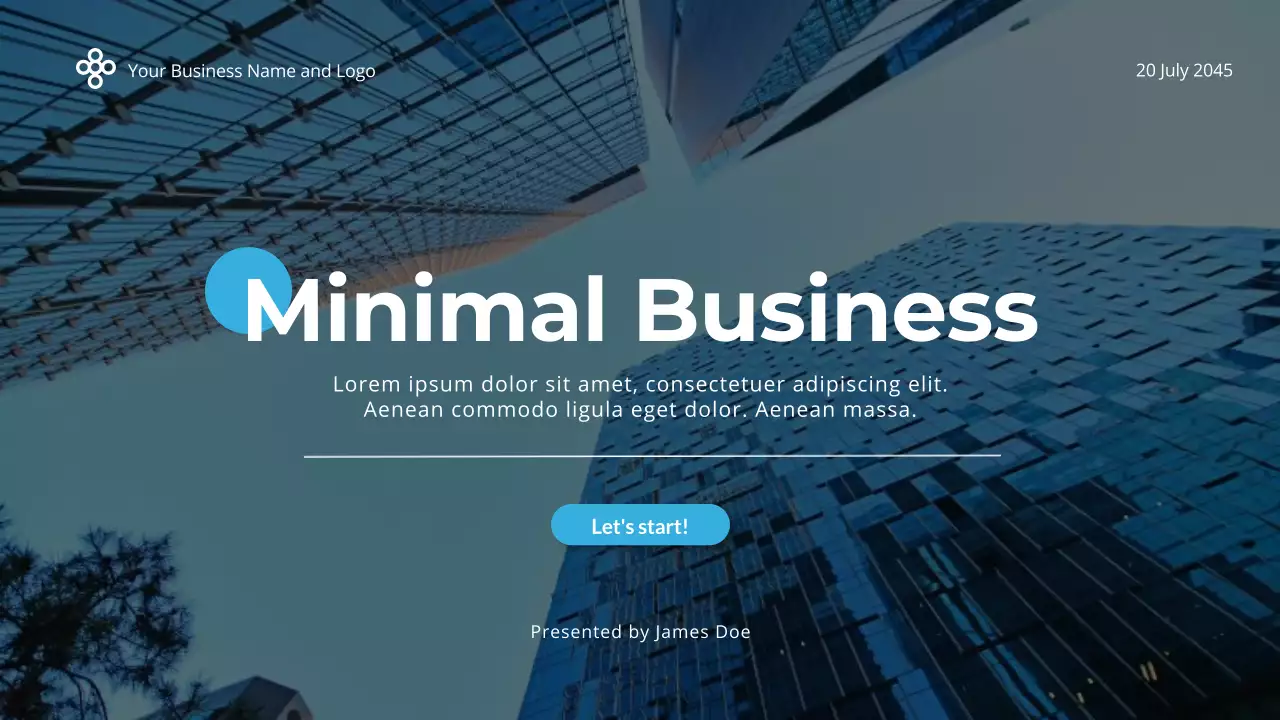 Blue Modern Business Presentation