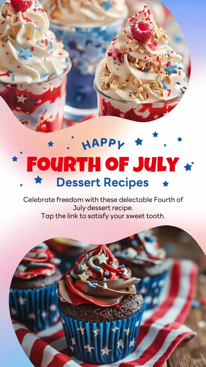 레드 트렌디 디저트 프로모션 인스타그램 포스트