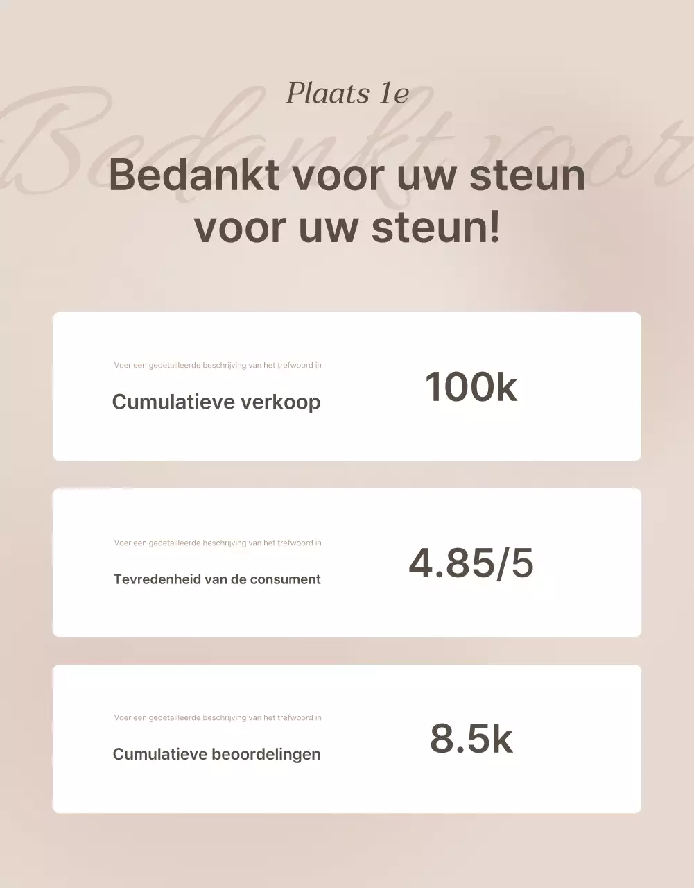 Promoot een trendy intropagina voor sieraden in bruin en beige