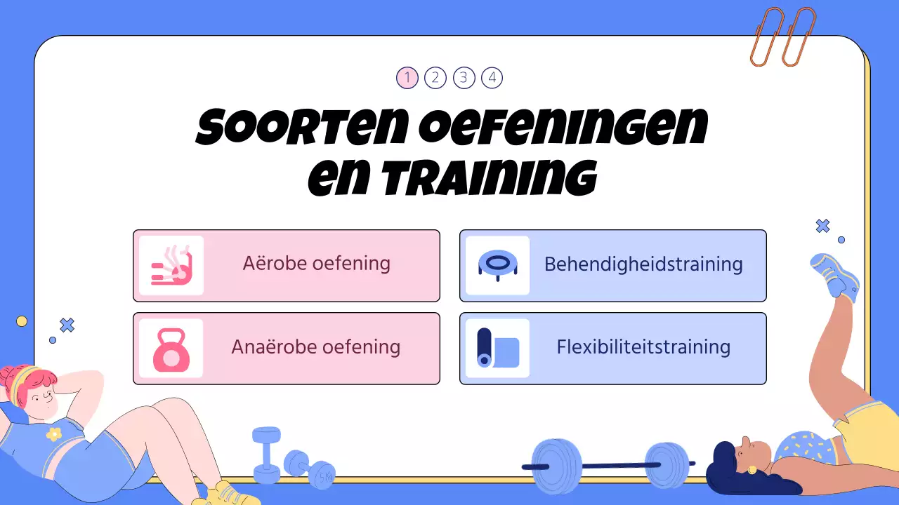 Trendy blauw en roze schoolsportmateriaal