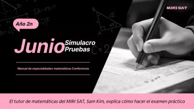 Lección práctica de prueba simple en negro y rosa