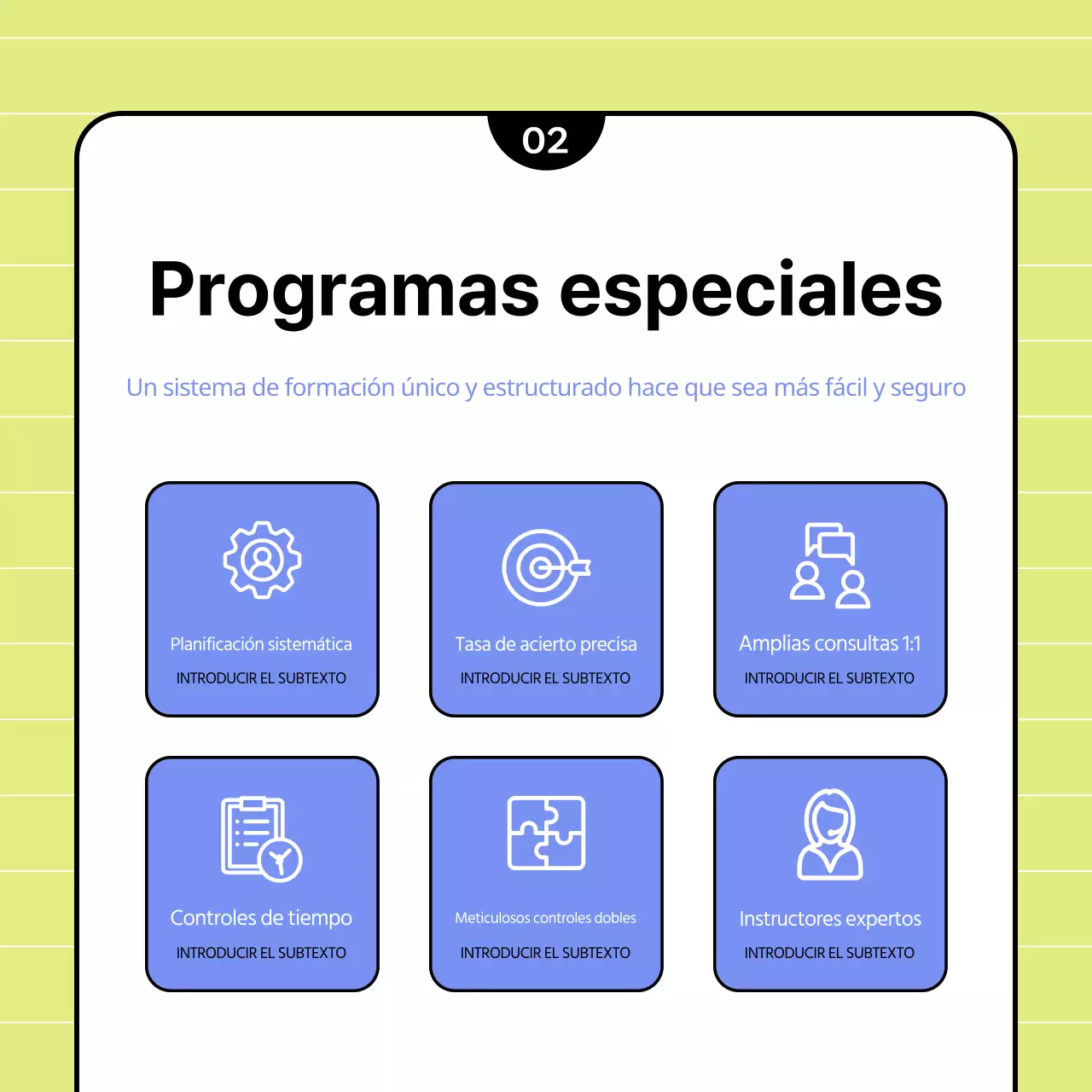 Un bonito folleto escolar en chartreuse y azul claro