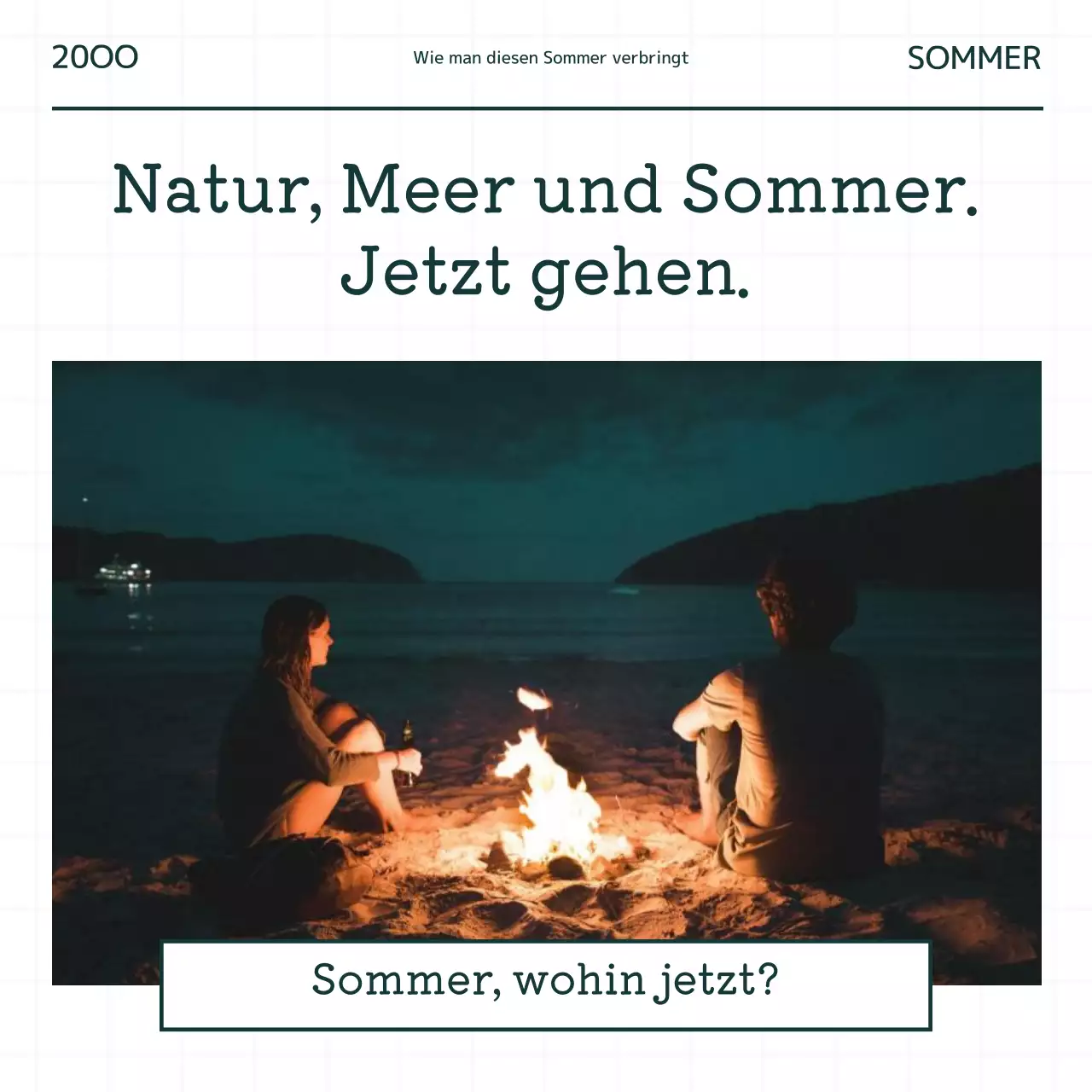 Einfache grüne und khakifarbene Informationstafeln für Reiseprodukte.