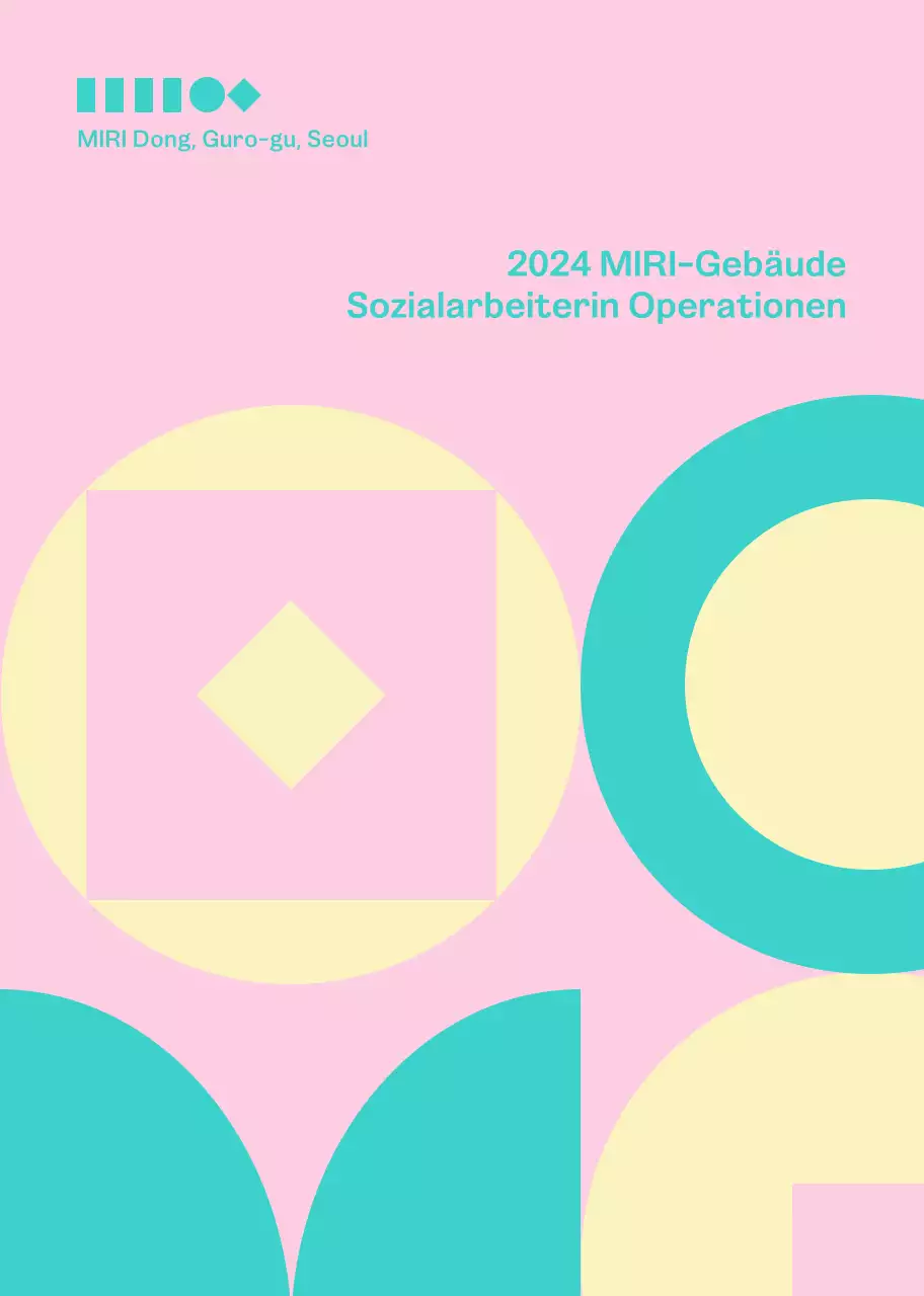 Broschüre über eine warme und einladende Sozialstation mit Blumen