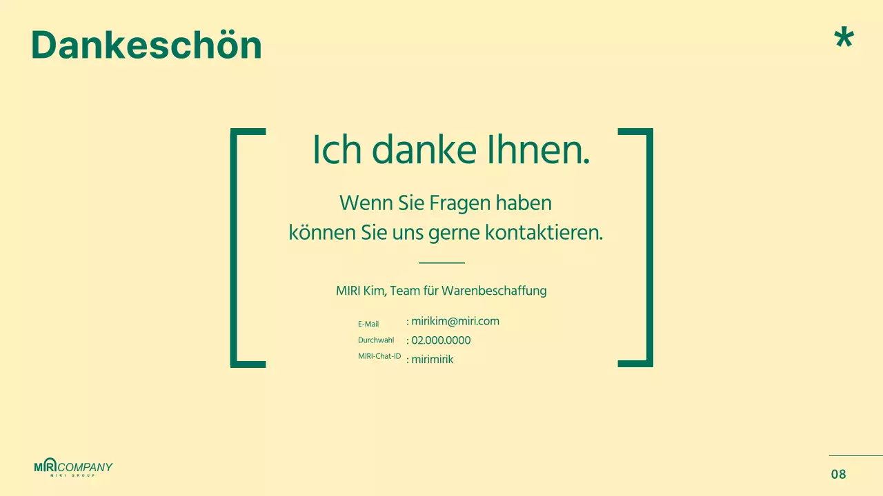 Grün hervorgehobene Produktplanungsberichte