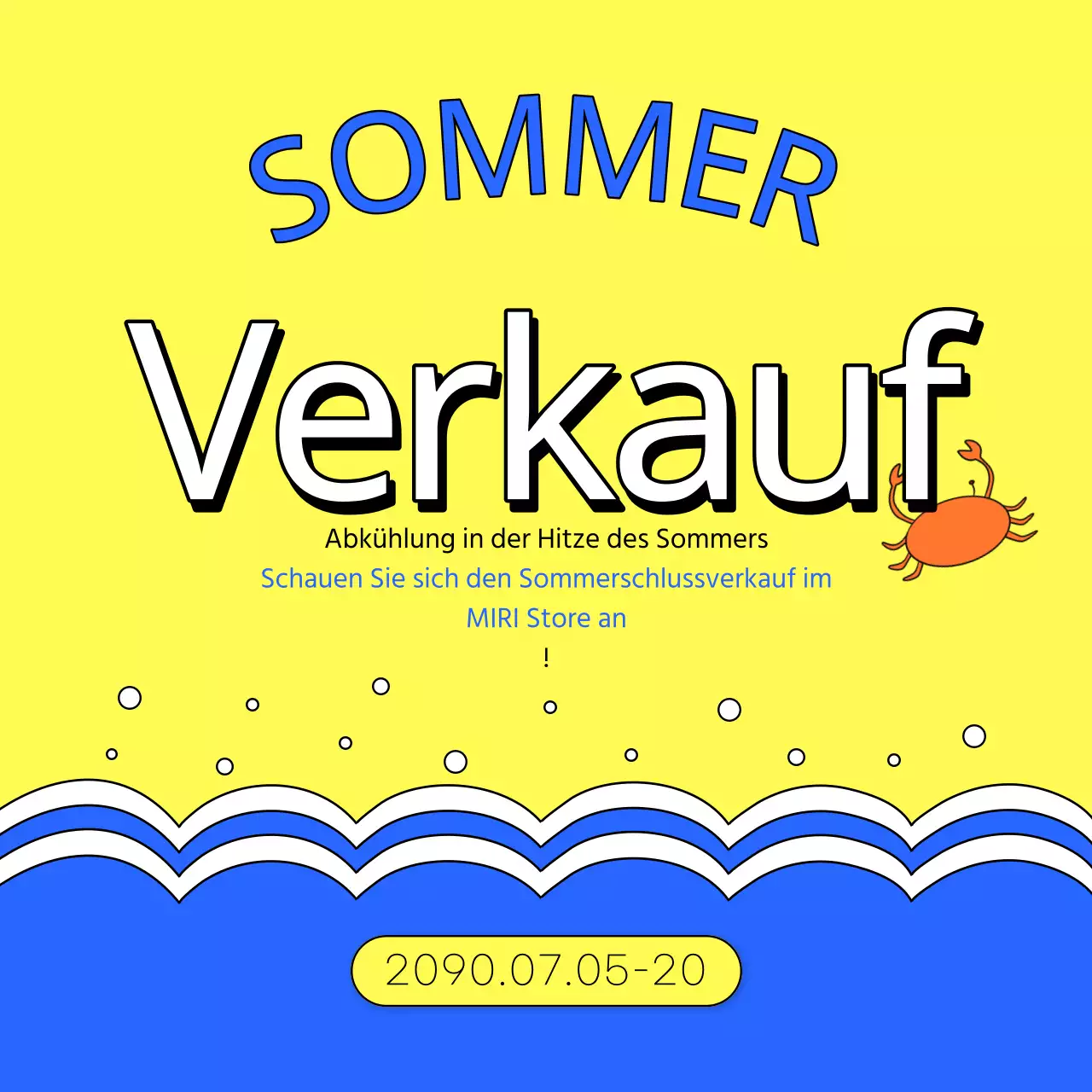 Eine Sammlung von Miniaturansichten von Sommerveranstaltungen mit einem Schwerpunkt auf Hellblau und Pink