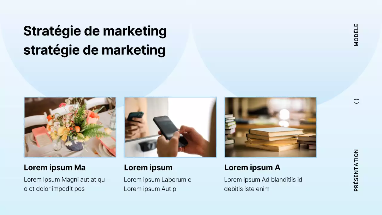 Proposition de livre minimaliste en bleu clair et menthe