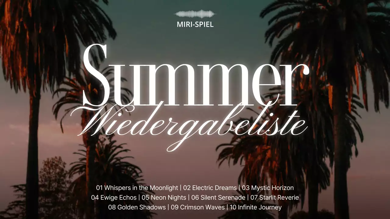 Fördern Sie eine trendige Playlist in Orange und Blau