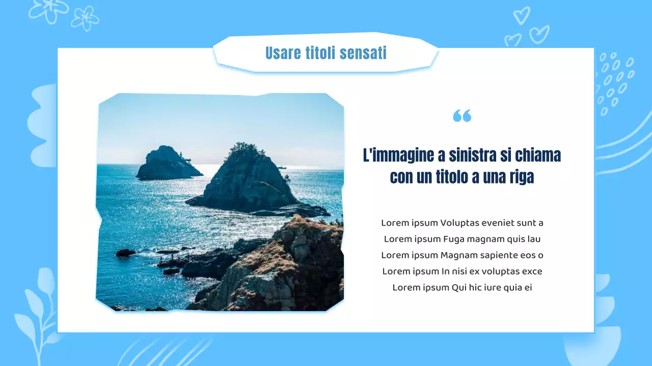 Una presentazione kitsch della guida del quartiere di Busan, in azzurro e bianco.