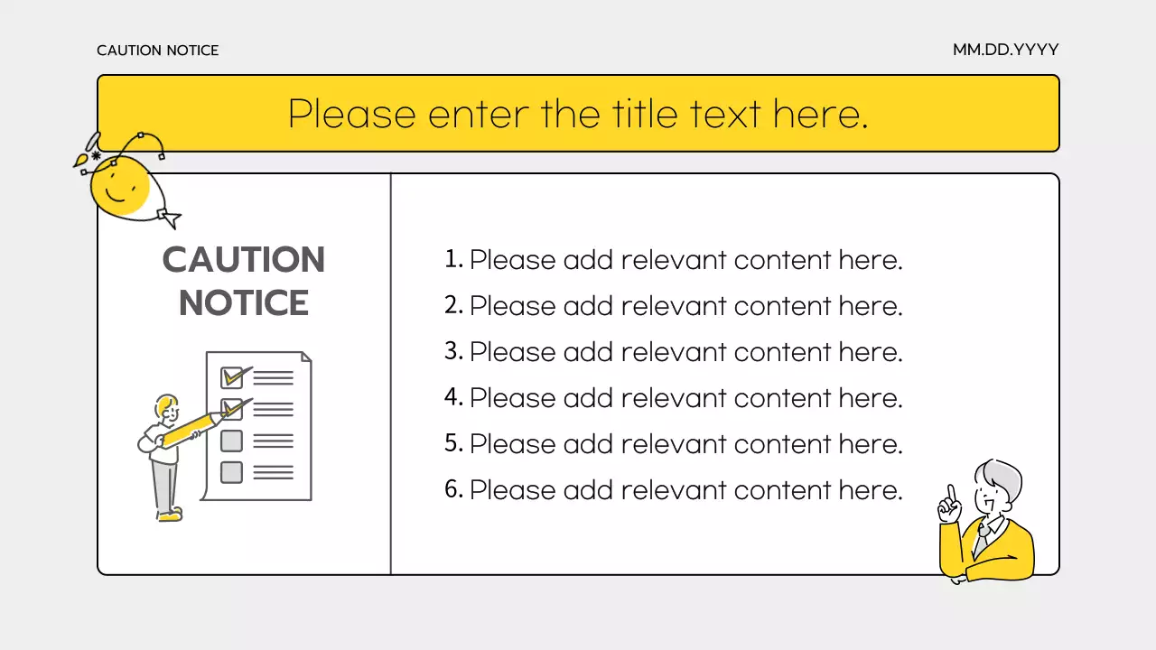 Simple yellow and gray corps training materials