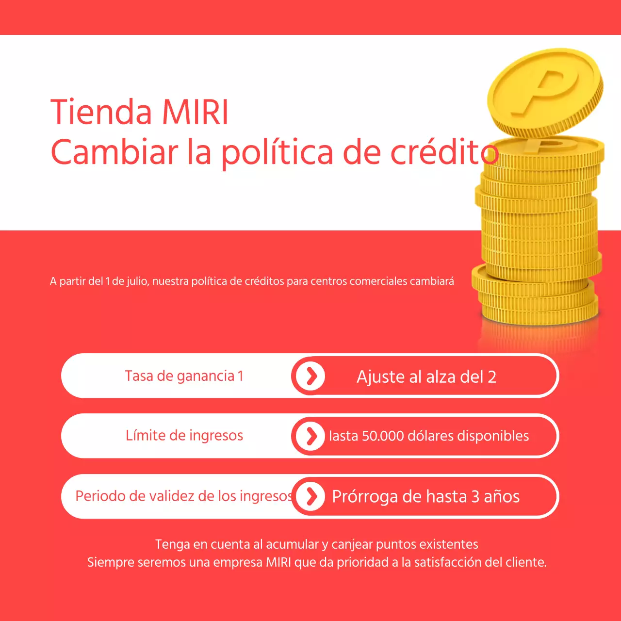 Un simple cambio en rojo y blanco en nuestra política de ahorro