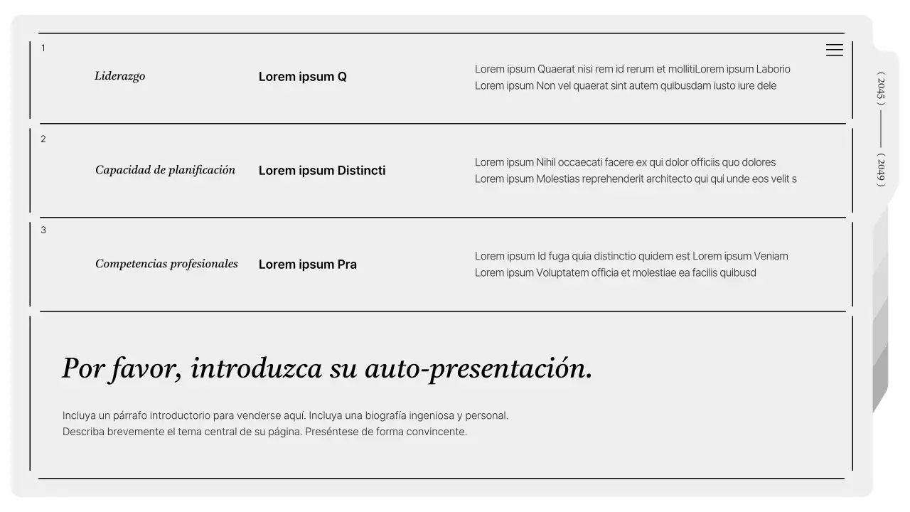 Cartera moderna imprimible en gris y blanco