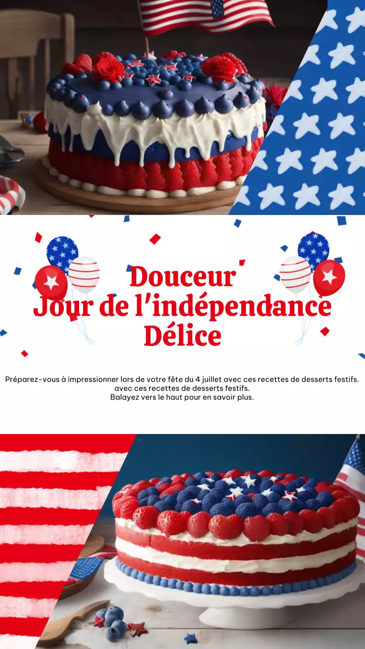A propos des desserts du 4 juillet aux accents rouges et bleus
