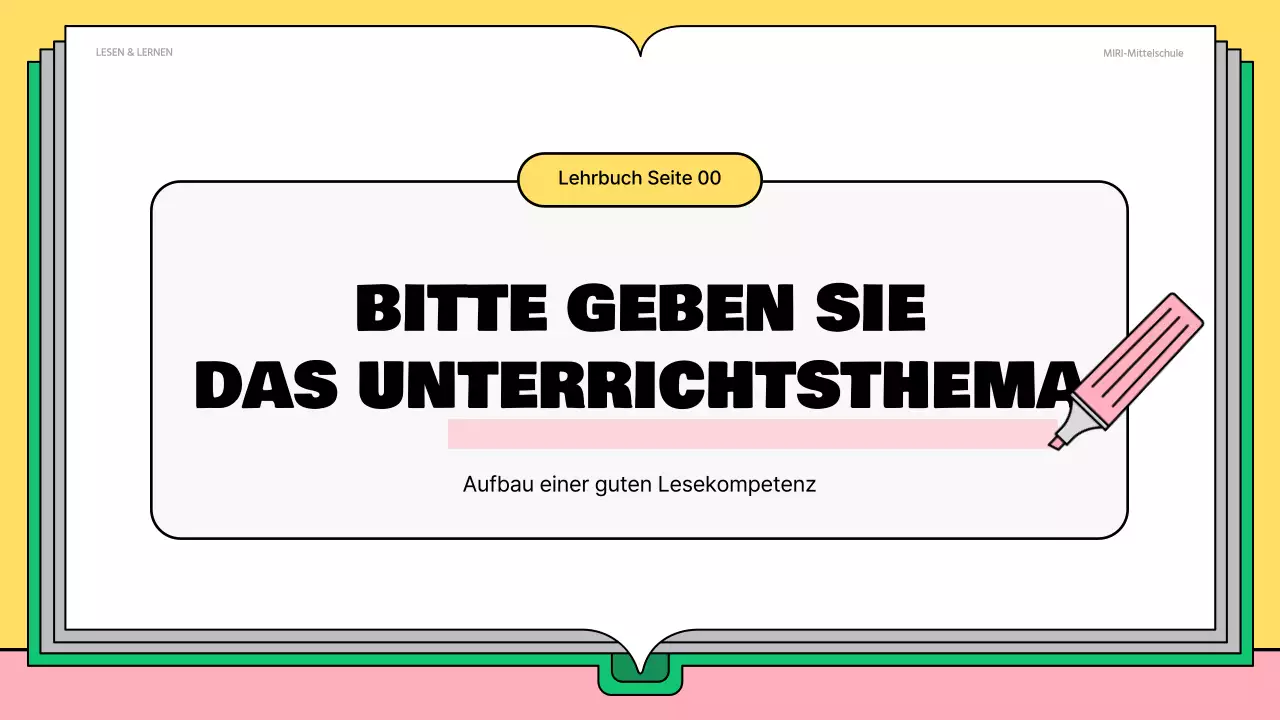 Niedlicher Lesestoff in Rosa und Grün