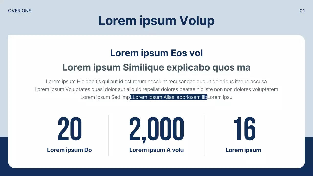 Een eenvoudige prospectus voor studie in het buitenland in marineblauw en grijs