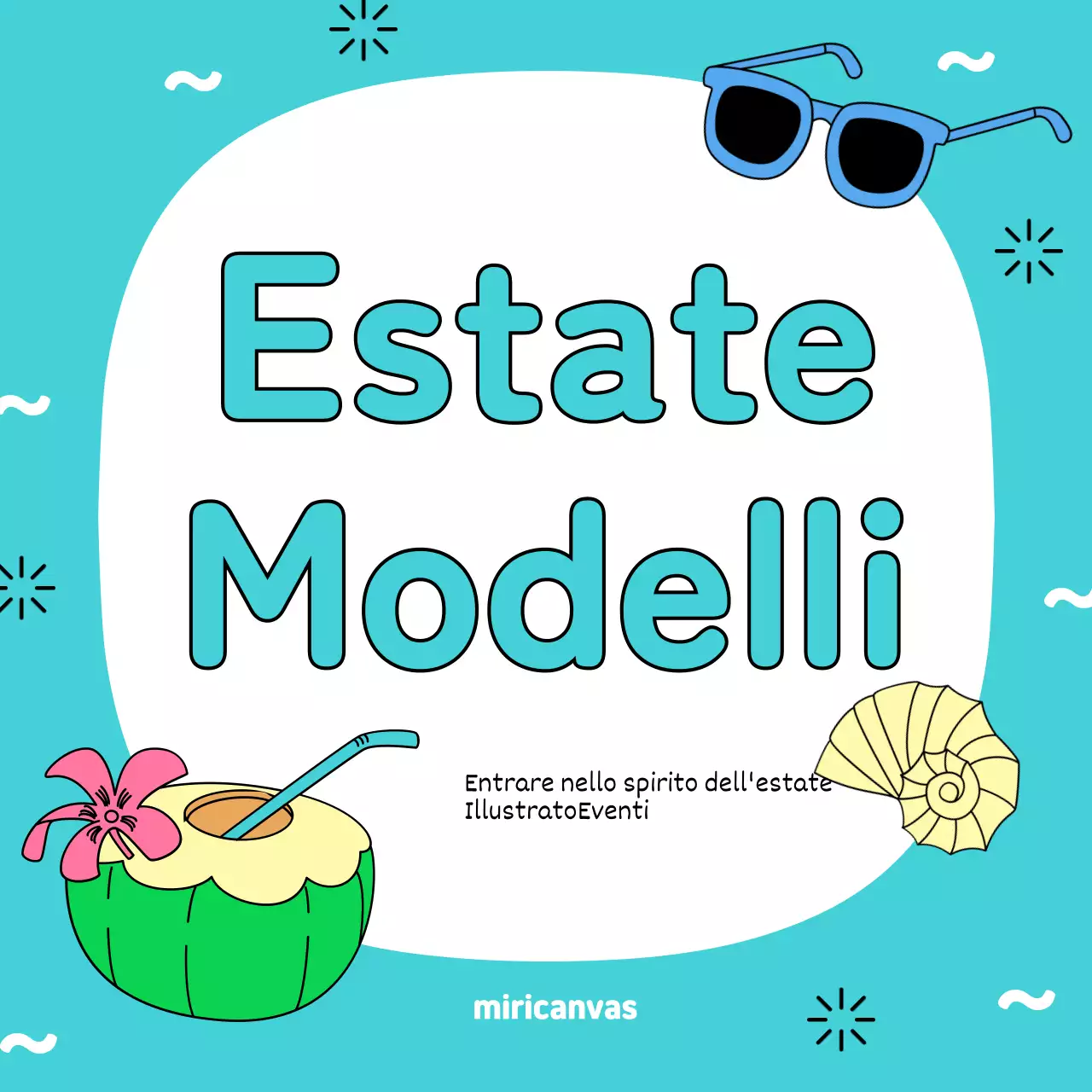 Promuovere un evento di benvenuto all'estate in giallo e verde