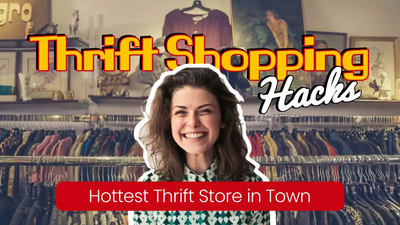 Red Retro Thrift Guide YouTube Thumbnail