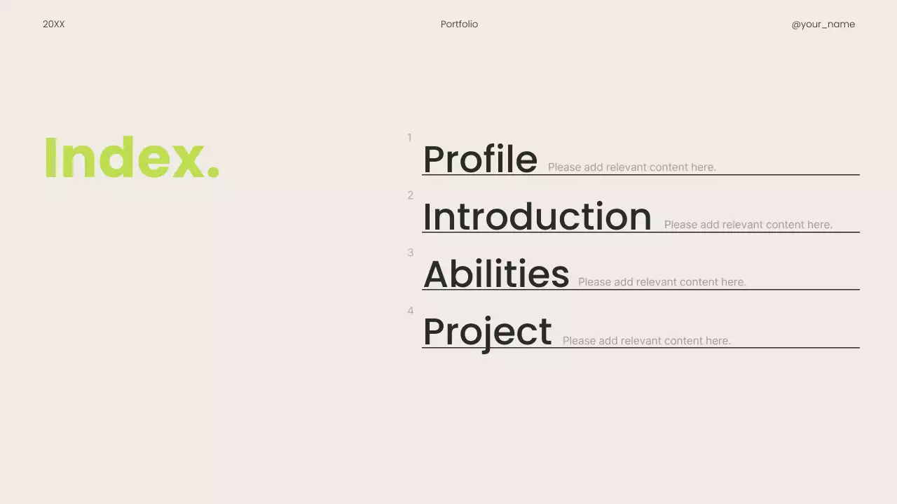 Beige Minimal Portfolio Resume Presentation