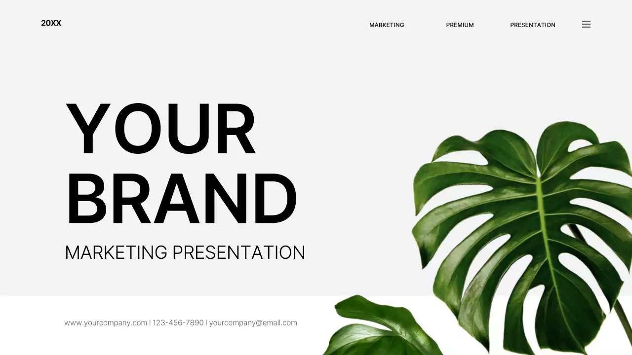 화이트 모던 브랜드 프리젠테이션