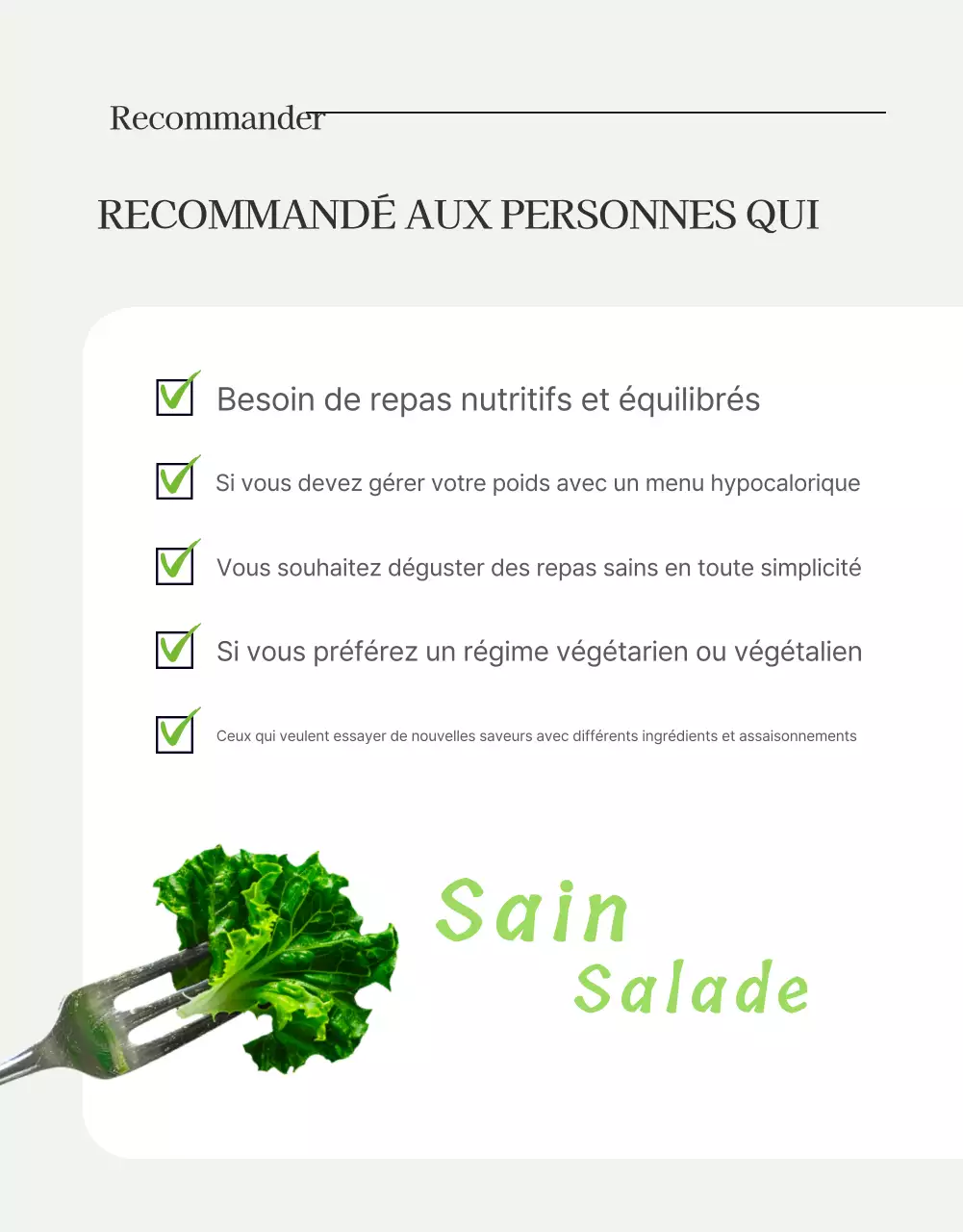 Promouvoir une salade simple avec des haricots blancs et verts