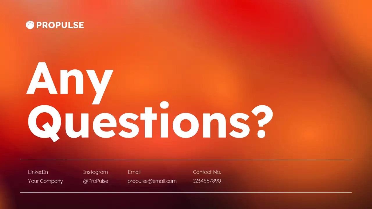 Orange Modern Sports Promotion Presentation